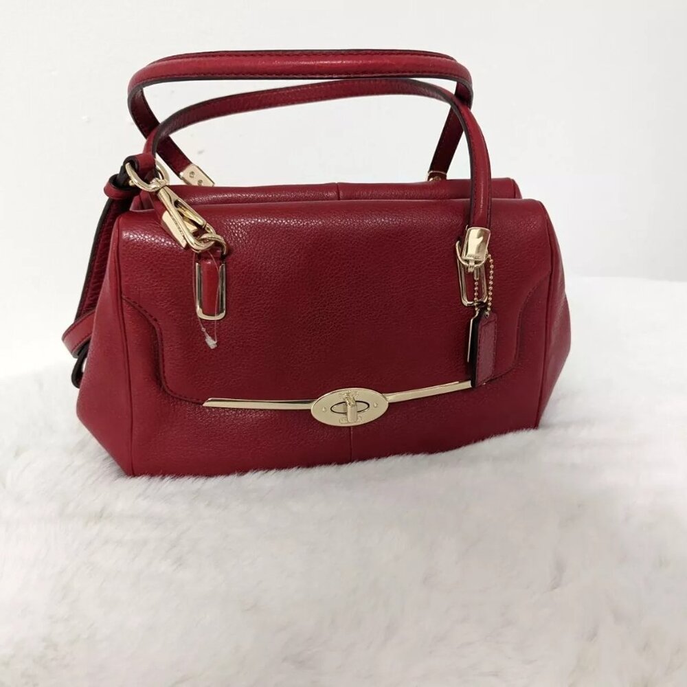 Euc Coach Madison Madeline East West Shoulder Bag Purse